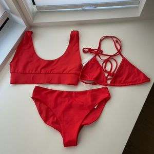 Londre Red Bikini Lot (Small/Medium)